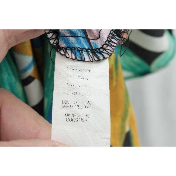 Show Me Your Mumu Mini Dress Women's Small Hawiian Beachy Colorful Tropical - Picture 6 of 7